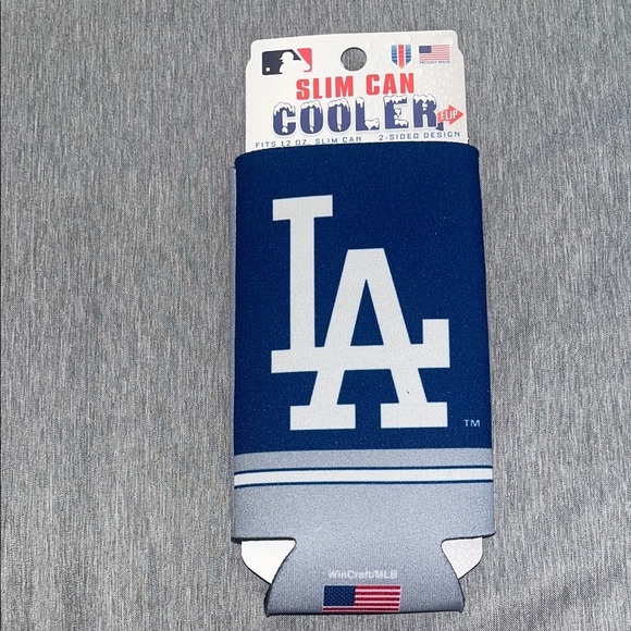 Dodgers Blue LA Slim Can Cooler a set (2) - Picture 4 of 4